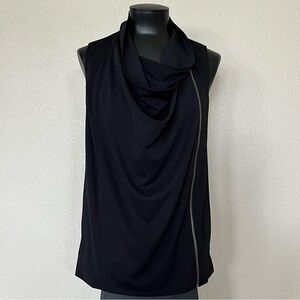 DKNY Black Drape Vest